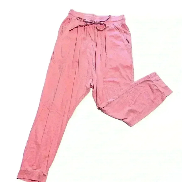 Saturday Sunday by Anthropologie Harem Trousers Knit Coral Pink Joggers, Small - Picture 2 of 7